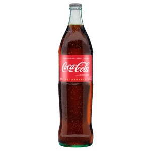 Coca Cola botella vidrio x 1l