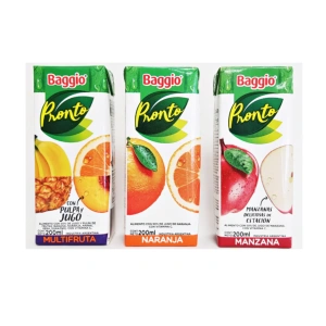 Baggio Pronto 200ml x18 (Multifruta/Naranja/Manzana)