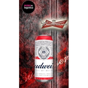 Lata budweiser x 473cm (x6)